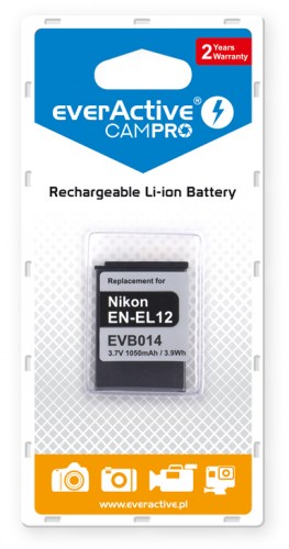 everActive CamPro battery - replacement for Nikon EN-EL12