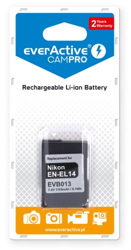 everActive CamPro battery - replacement for Nikon EN-EL14