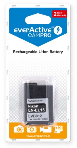everActive CamPro battery - replacement for Nikon EN-EL15