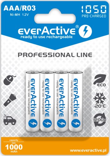 everActive Ni-MH R03 AAA 1050 mAh Professional Line