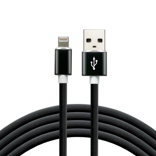 Silicone USB cable - Lightning everActive CBS-1IB 100cm up to 2.4A