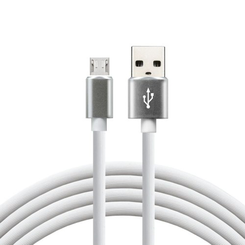 Silicone USB cable - micro USB everActive CBS-1MW 100cm up to 2.4A
