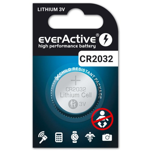 everActive lithium battery CR2032