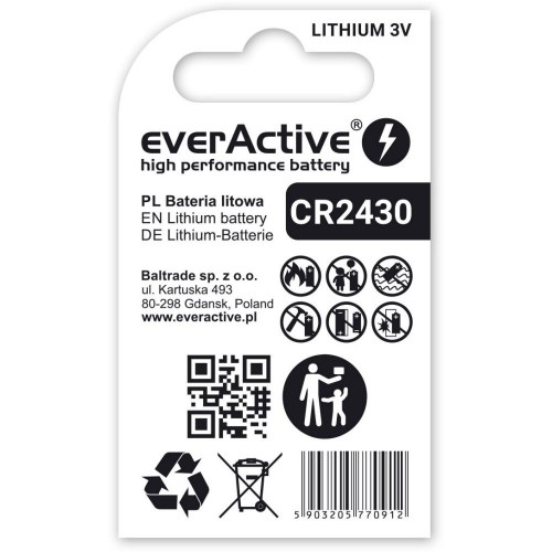everActive lithium battery CR2430