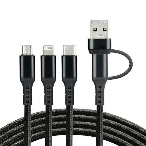 USB-C / USB 3in1 - USB-C, Lightning, micro USB 120cm everActive CBB-1.2ALL to 3A cable