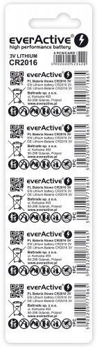 everActive CR2016 lithium batteries