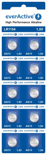 Mini everActive G13 LR1154 LR44 alkaline batteries