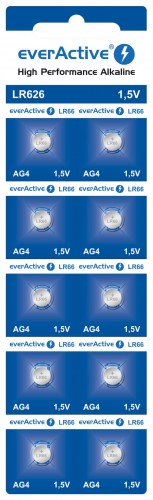 everActive AG4 G4 LR626 LR66 mini alkaline batteries