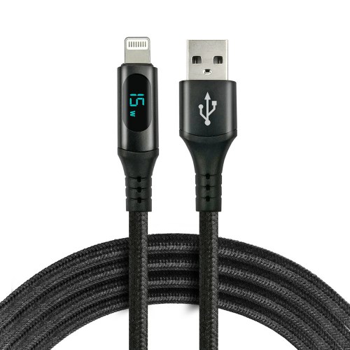 EverActive CBB-1IBL USB - Lightning Braided Cable 100cm to 2.4A black