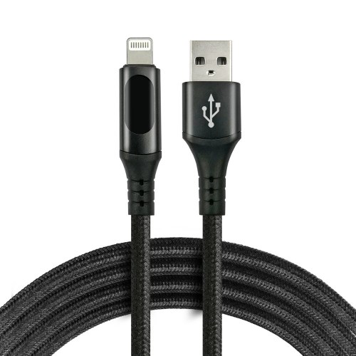 EverActive CBB-1IBL USB - Lightning Braided Cable 100cm to 2.4A black
