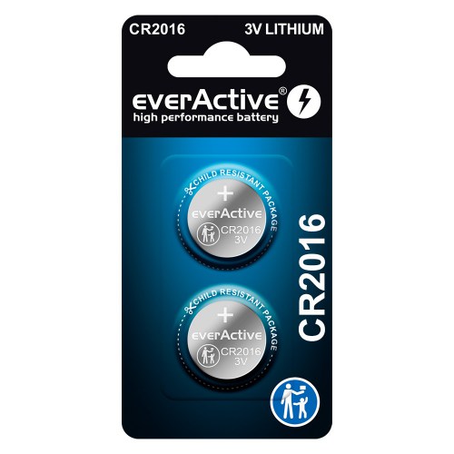 everActive CR2016 Lithium Batteries