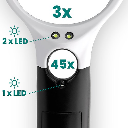 Magnifying Magnifier with LED Backlight everActive MG-01