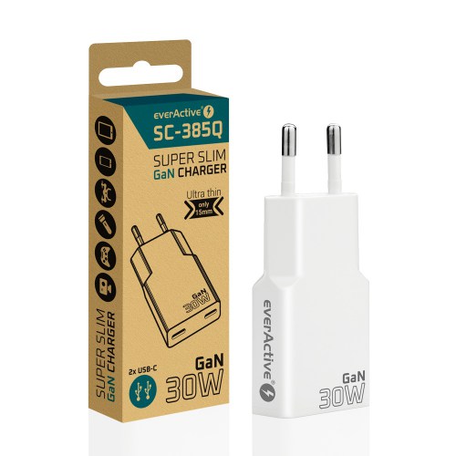 everActive SUPER SLIM SC-385Q GaN AC charger