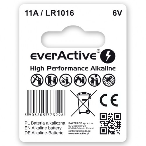 everActive 11A LR1016 MN11 alkaline battery