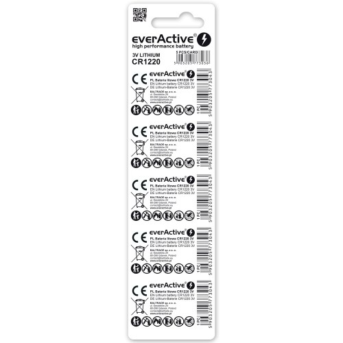 everActive CR1220 lithium batteries