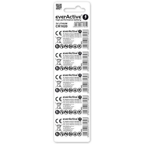 everActive CR1620 lithium batteries