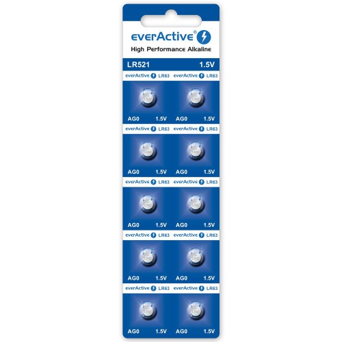 everActive AG0 G0 LR521 LR63 mini alkaline batteries