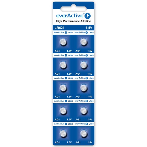 everActive AG1 G1 LR621 LR60 mini alkaline batteries