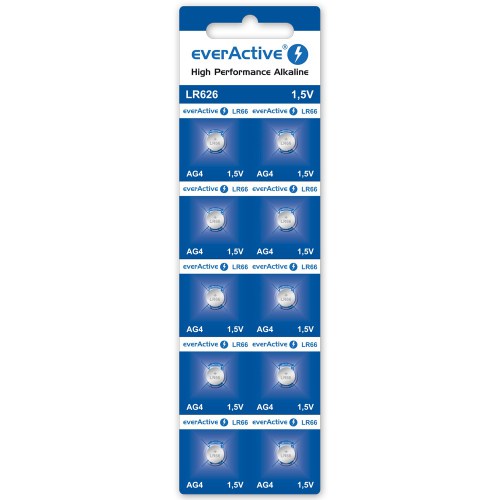 everActive AG4 G4 LR626 LR66 mini alkaline batteries