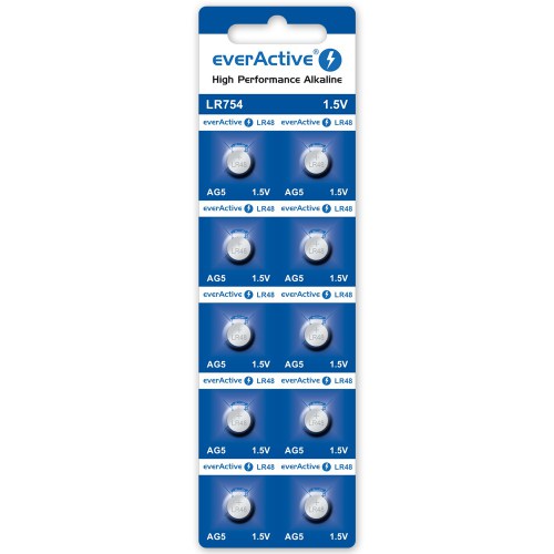 everActive AG5 G5 LR754 LR48 mini alkaline batteries