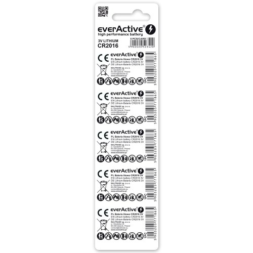 everActive CR2016 lithium batteries