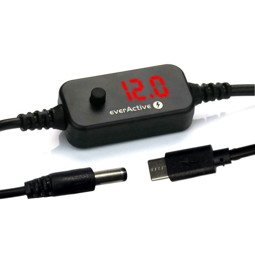 Universal Power Supply, USB-C PD Voltage Selector - DC 5V, 9V, 12V, 15V, 20V, 10 Plugs, everActive AD-PD65